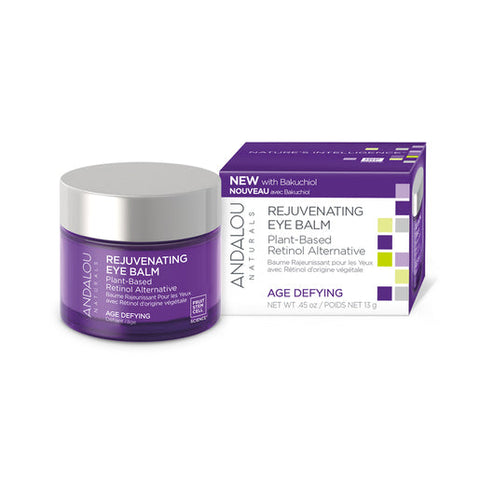 Andalou Naturals Age Defying Rejuvenating Plant-Based Retinol Alternative Eye Balm 13 g