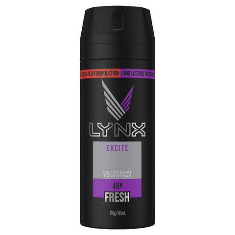 Lynx Deodorant Aerosol Excite 165 ml