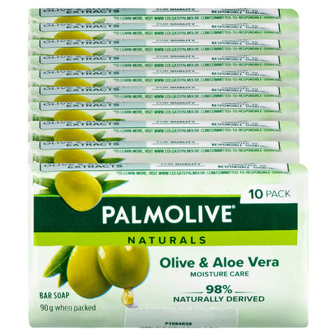 Palmolive Naturals Aloe & Olive Extracts Bar Soap 10 pack