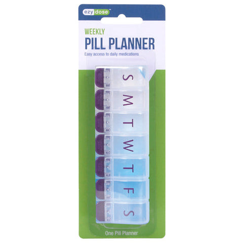 Ezy Dose 7 Day Push Button Pill Reminder, Medium 1 ea