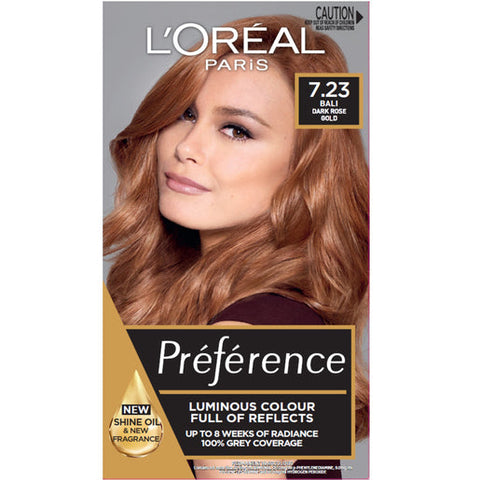 L'Oréal Paris Préférence 7.23 Bali Dark Rose Gold 1 pack