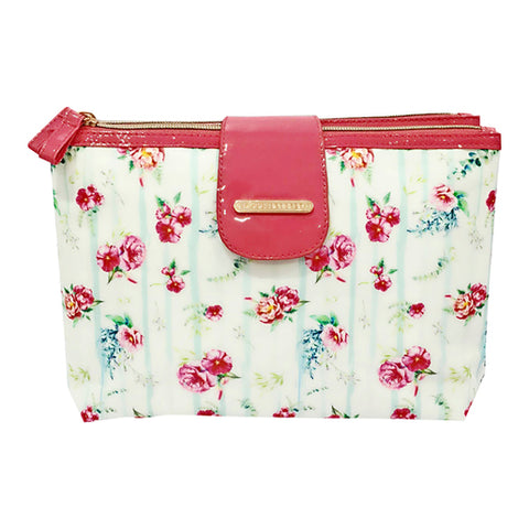 Models Prefer Flower Double Zip Clutch 1 ea