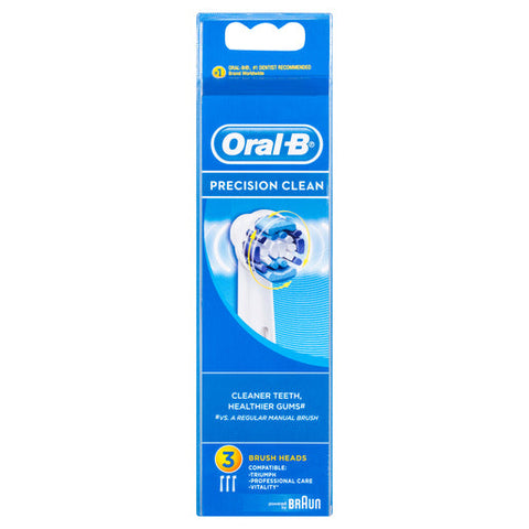 Precision Clean Oral-B Precision Clean Electric Toothbrush Heads 3 pack – OzChemist ...