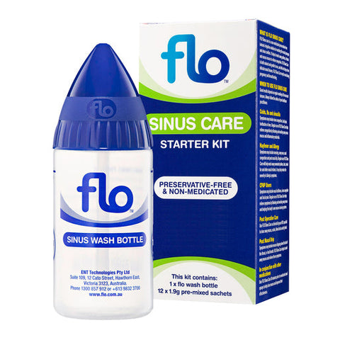 Flo Sinus Care Wash Bottle with 12 sachets 1 kit