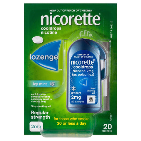 NICORETTE® Cooldrops Icy Mint 2mg Lozenge 20 pack