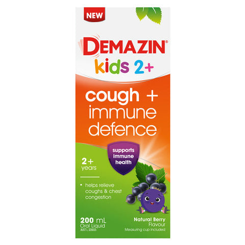 Demazin Kids 2+ Cough + Immune Defence 200 ml