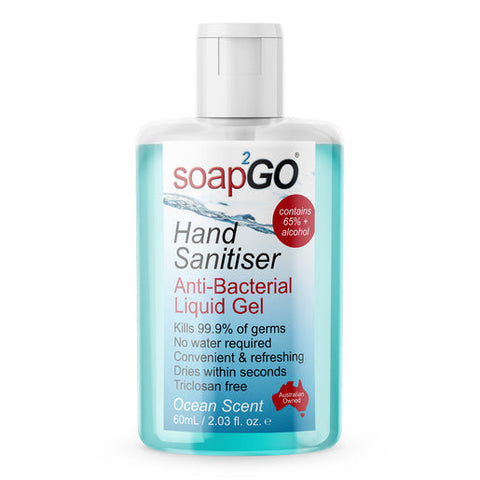 soap2GO Anti-Bacterial Hand Sanitiser Gel 60 ml