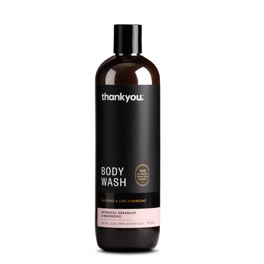 Thankyou Botanical Geranium & Rosewood Body Wash 500 ml