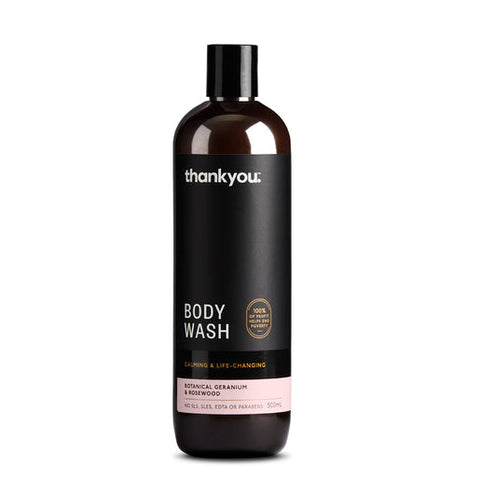 Thankyou Botanical Geranium & Rosewood Body Wash 500 ml