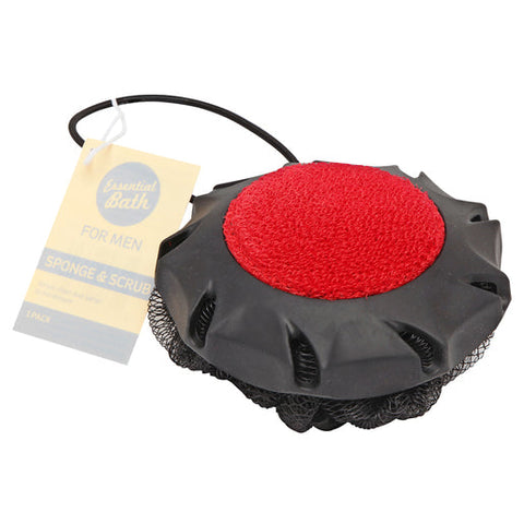 Essential Bath Sponge & Scrub for Men 1 ea