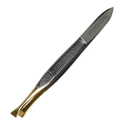 Manicare Tweezer Slant Gold Tip 1 ea