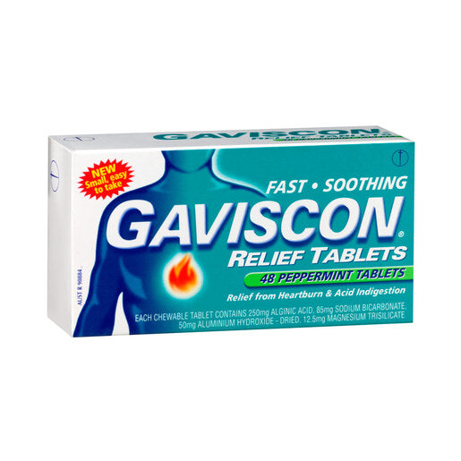 Gaviscon Chewable Tablets Peppermint 48 tablets