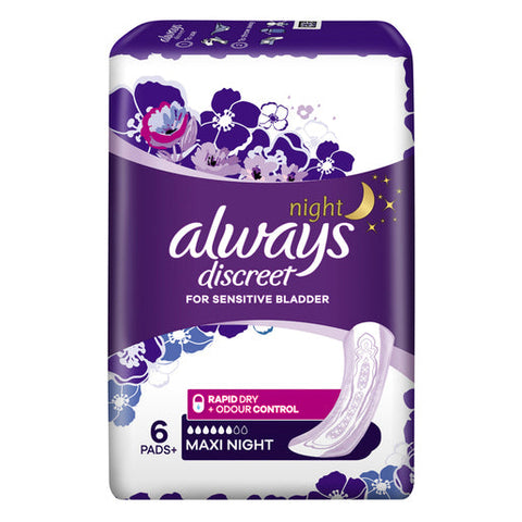 Always Discreet Maxi Night Pad 6 pack