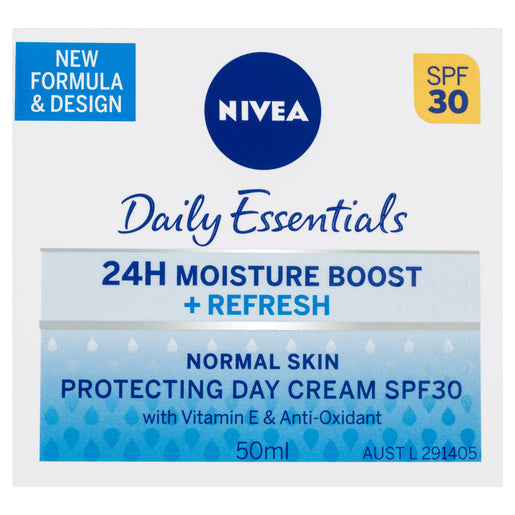 NIVEA Daily Essentials 24H Moisture Boost + Refresh Protecting Day Cream SPF30 50 ml