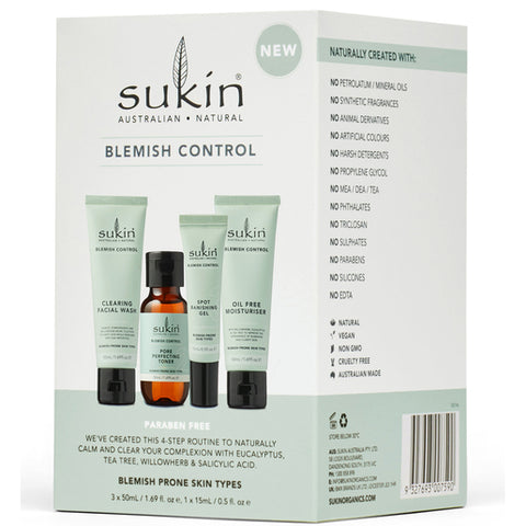 Sukin Blemish Control Kit 4 piece