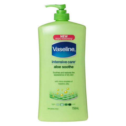 Vaseline Intensive Care Body Lotion Aloe Soothe 750 ml