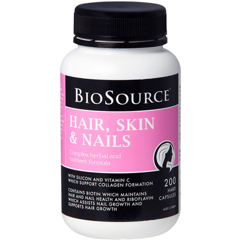 BioSource Hair, Skin & Nails 200 capsules