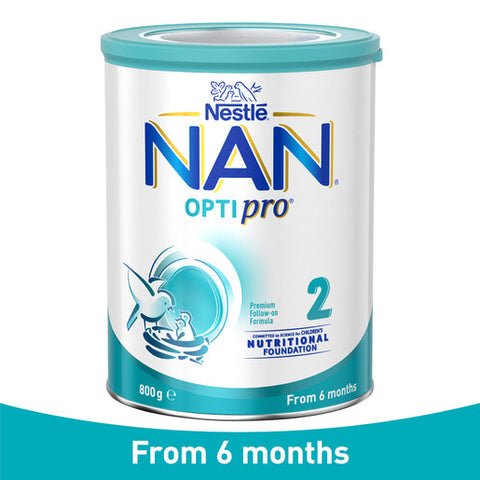 Nestle NAN OPTIPRO 2 Premium Baby Follow-on Formula Powder, From 6 to 12 Months 800 g