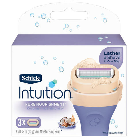 Schick Intuition Pure Nourishment Refills Cartridges 3 pack