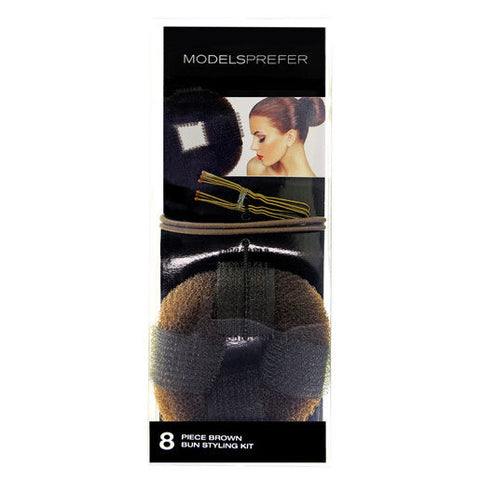 Models Prefer Bun Styling Kit Brown 1 kit