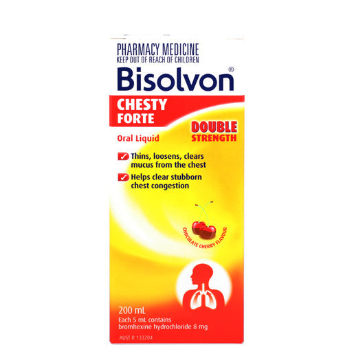 BISOLVON Chesty Forte Liquid Double Strength 200 ml