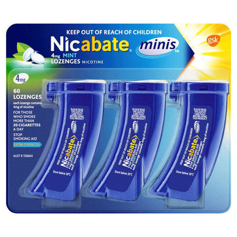 Nicabate Minis Quit Smoking lozenge 4 mg 60 pack