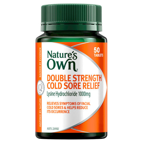 Nature's Own Cold Sore Relief Double Strength for Immune Support 50 tablets