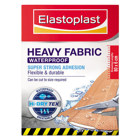 Elastoplast Heavy Fabric Waterproof Dressing Lengths 8 pack