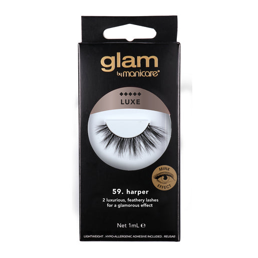 Glam by Manicare 59. Harper Mink Effect Lashes 1 pair