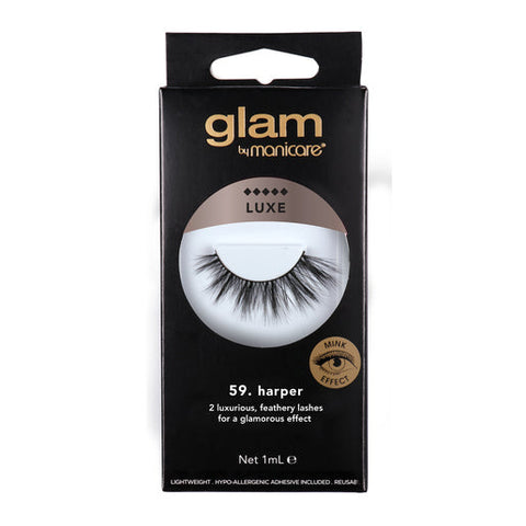 Glam by Manicare 59. Harper Mink Effect Lashes 1 pair