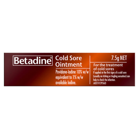 Betadine Cold Sore Ointment 7.5 g