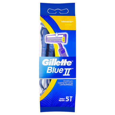 Gillette Blue II Disposable Razor 5 pack