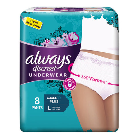 Always Discreet Pants Large 8 pack
