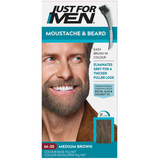Just For Men Moustache & Beard Colour Medium Brown 40 ml