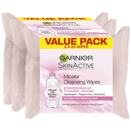 Garnier Micellar Cleansing Wipes Value Pack 75 wipes