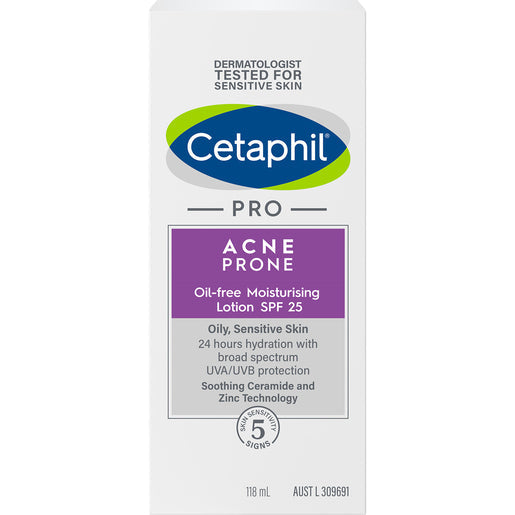 Cetaphil Pro Acne Prone Oil Free Moisturising Lotion SPF 25 118 ml