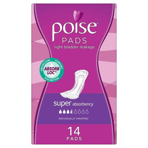 Poise Super Pads 14 pack