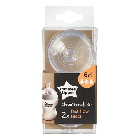 Tommee Tippee Closer to Nature Fast Flow Teats 2 pack