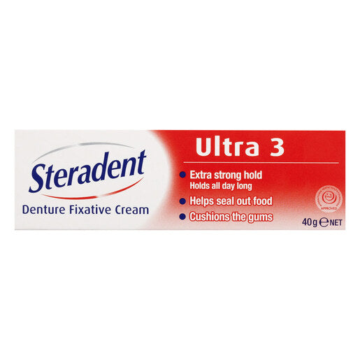 Steradent Ultra 3 Denture Fixative Cream 40 g