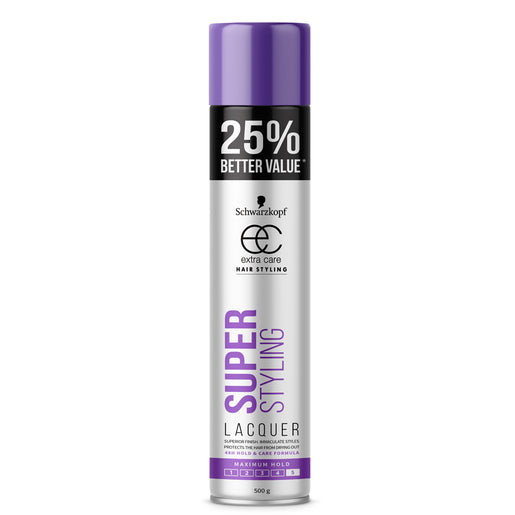 Schwarzkopf Extra Care Super Styling Lacquer Maximum Hold Better Value 500 g