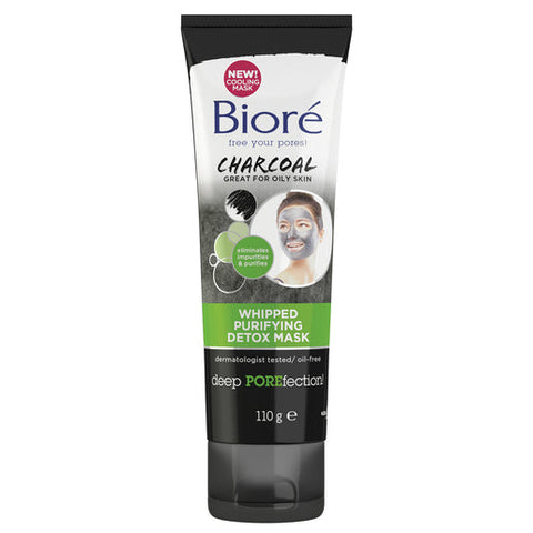 Biore Charcoal Whipped Purifying Detox Mask 110 g