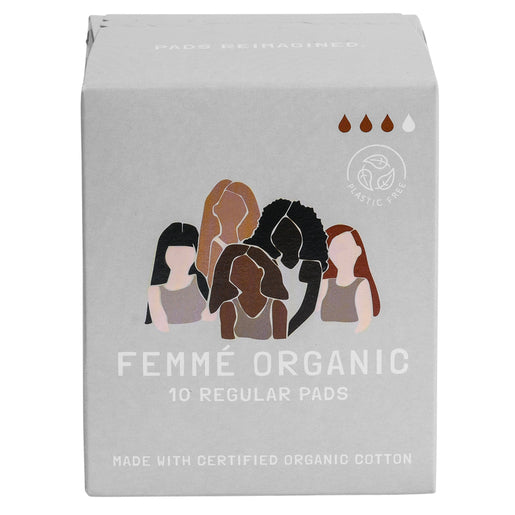 Femme Organic Regular Cotton Pads 10 pack