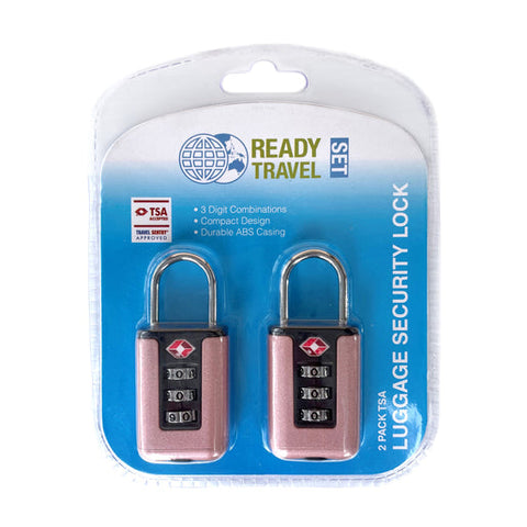 Ready Set Travel TSA Luggage Security Combo Lock 2 pack