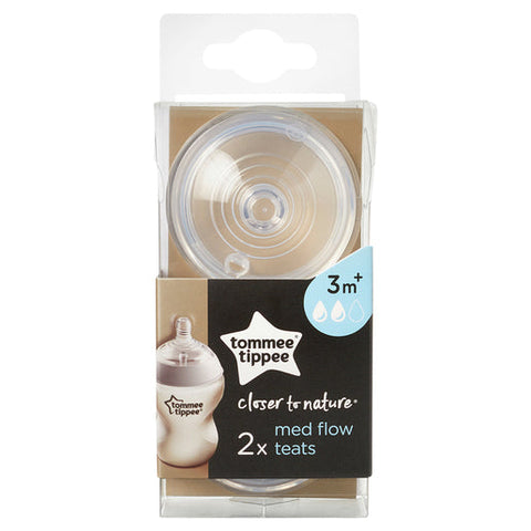 Tommee Tippee Closer to Nature Medium Flow Teats 2 pack