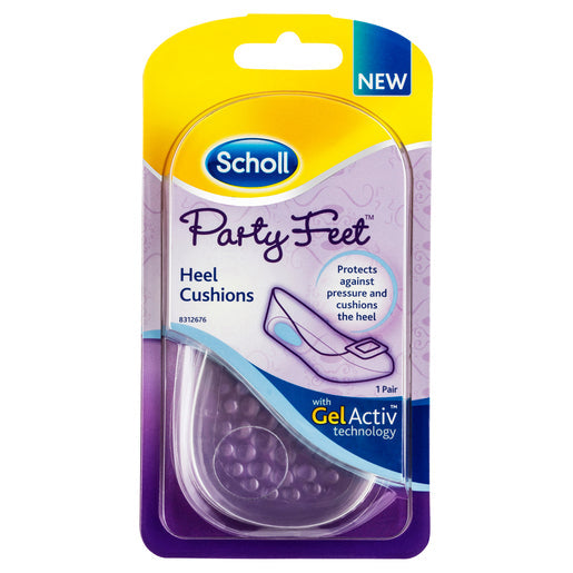 Scholl Party Feet Invisible Gel Heel Cushions 1 pair