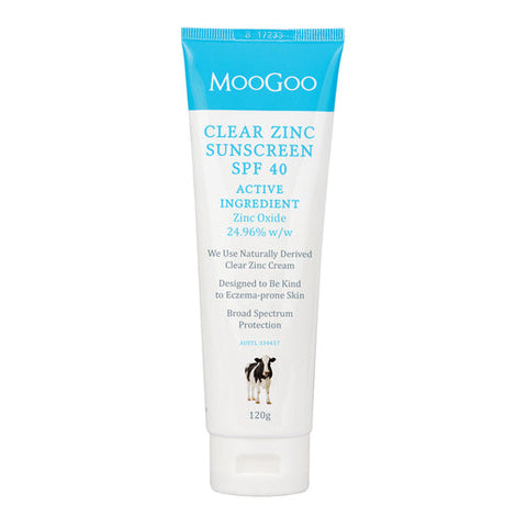 MOOGOO Clear Zinc Sunscreen SPF 40 120 g