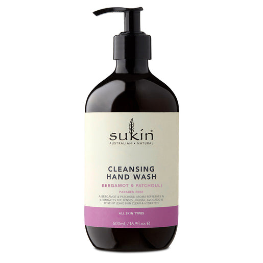 Sukin Cleansing Hand Wash Bergamot & Patchouli 500 ml