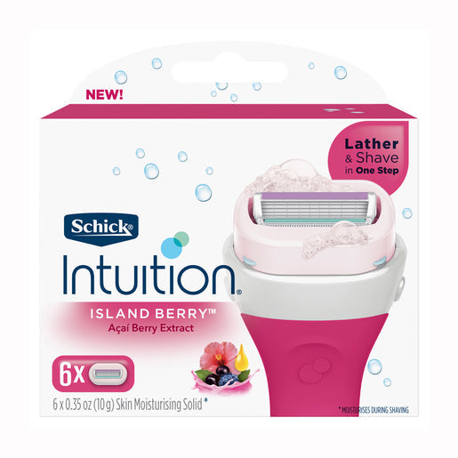 Schick Intuition Island Berry Blade 6 pack