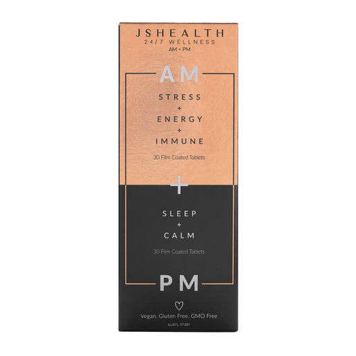 JSHealth AM Stress + Energy + Immune & PM Sleep + Calm 60 tablets