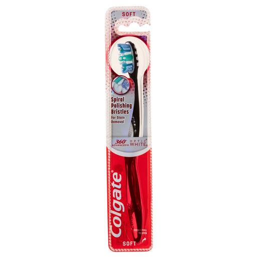 Colgate 360° Advanced Optic White Soft Manual Toothbrush 1 ea